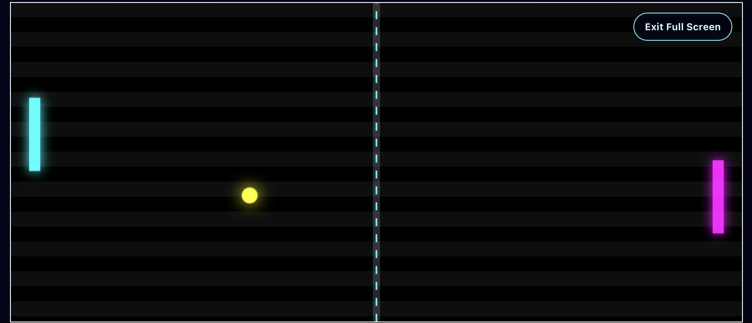 Neon Pong gameplay