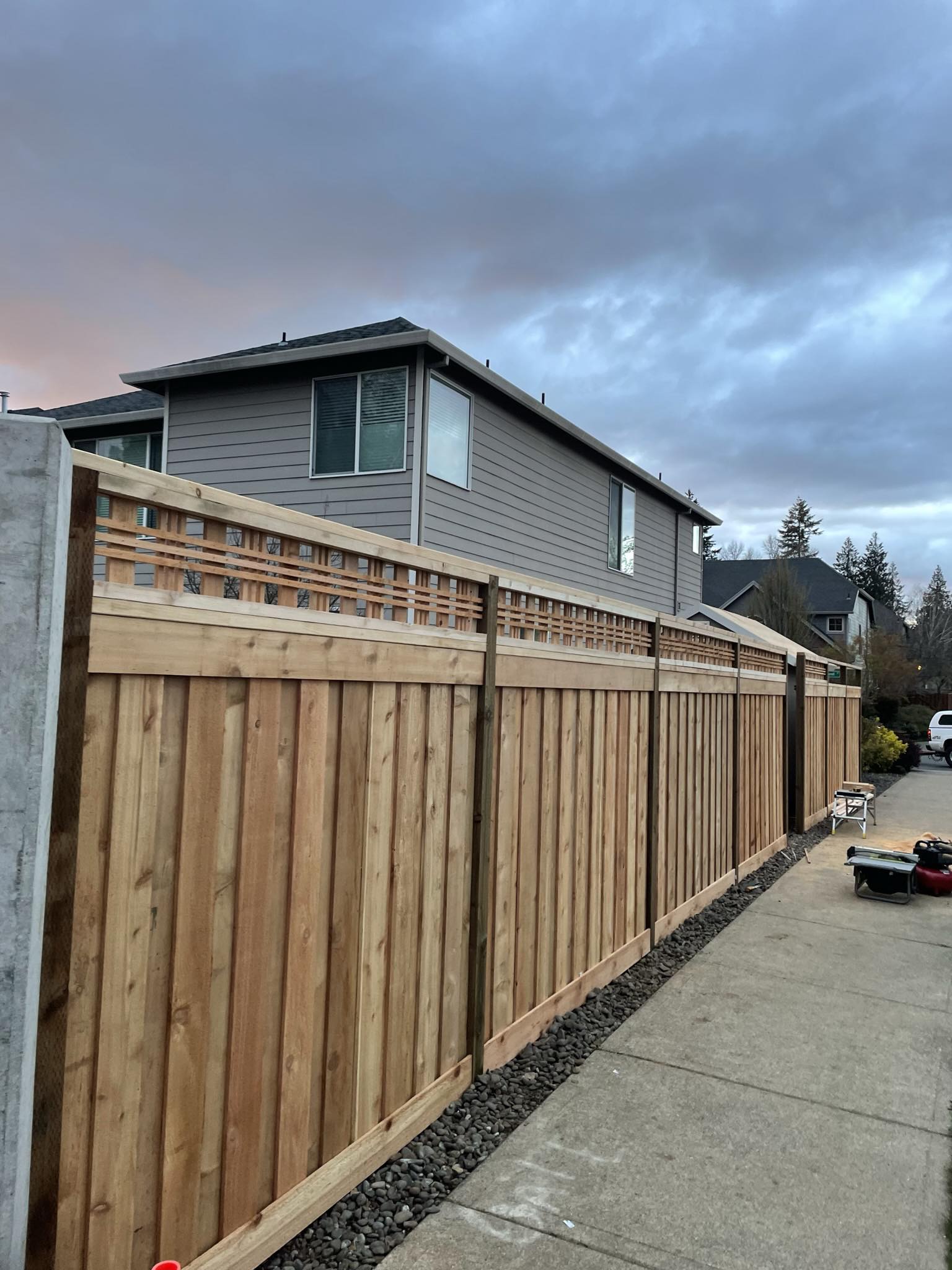 Fence installation and perimeter improvement project