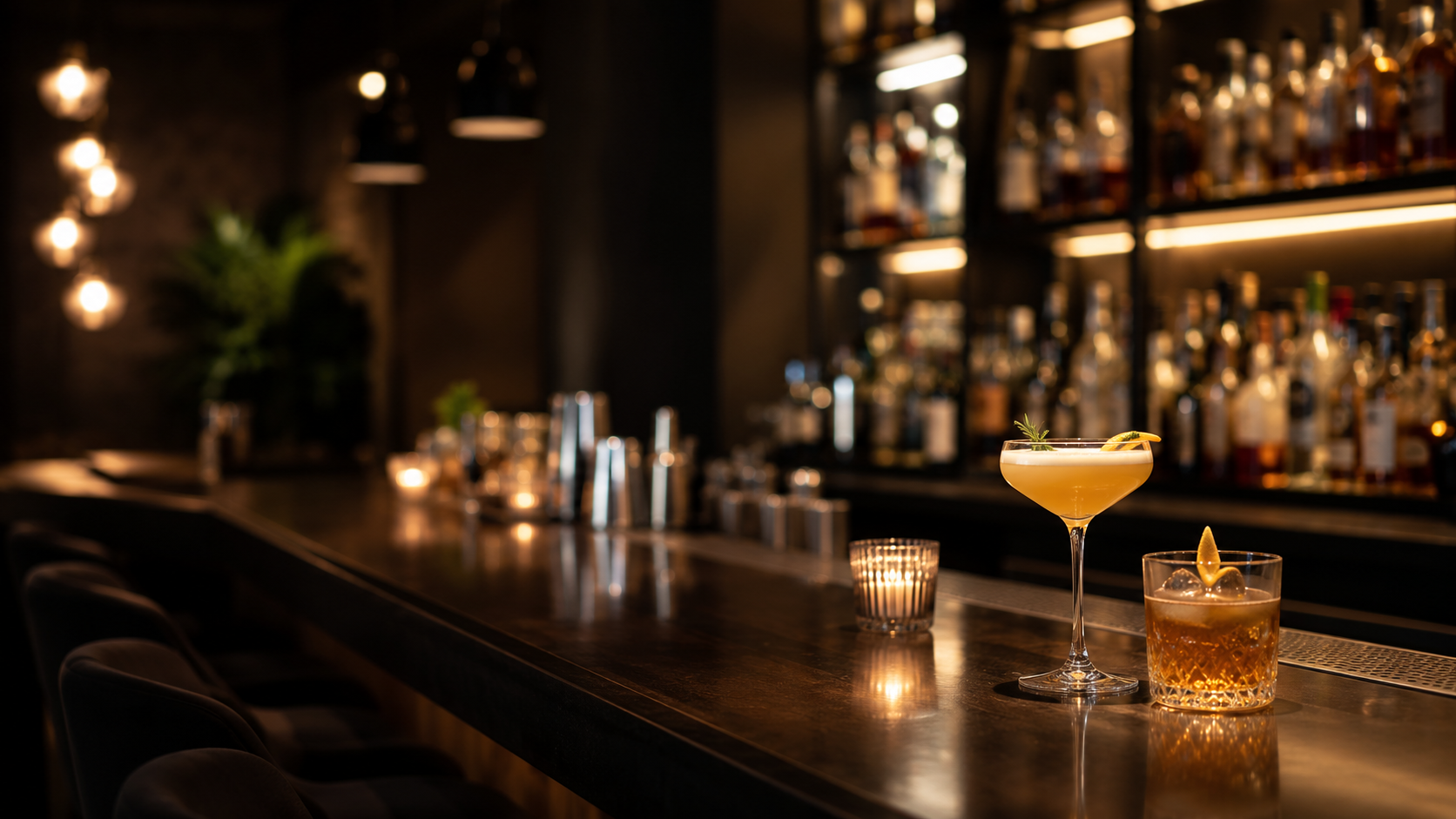 Cocktail service for private dining at Forte